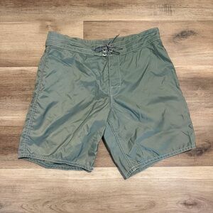 Birdwell Beach Britches Shorts Mens 34 Sage Green Surf Board Shorts Swim Trunks